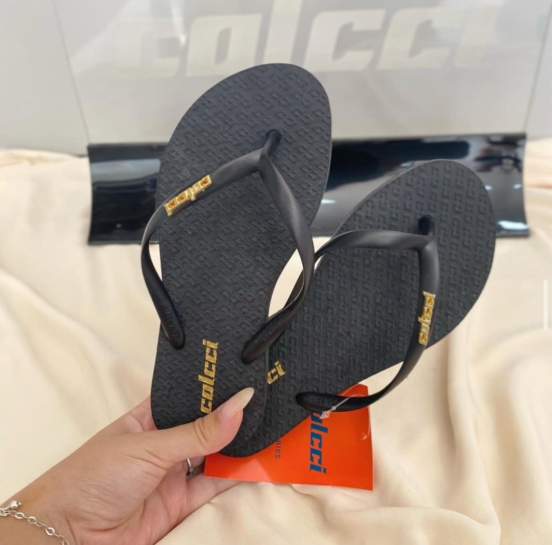 Chinelo Colcci Preto Metal