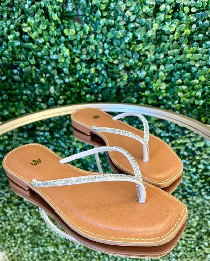 Sandalia Casual Strass