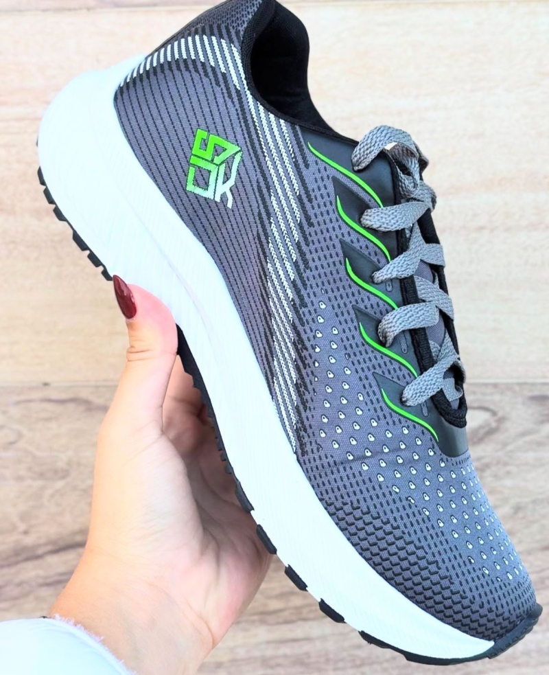 Tenis Masculino SDK Shoes Grafite/Verde