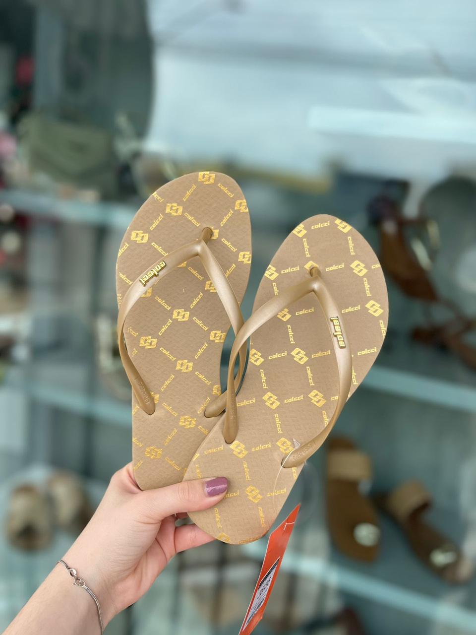 Chinelo Colcci Bege Flavo