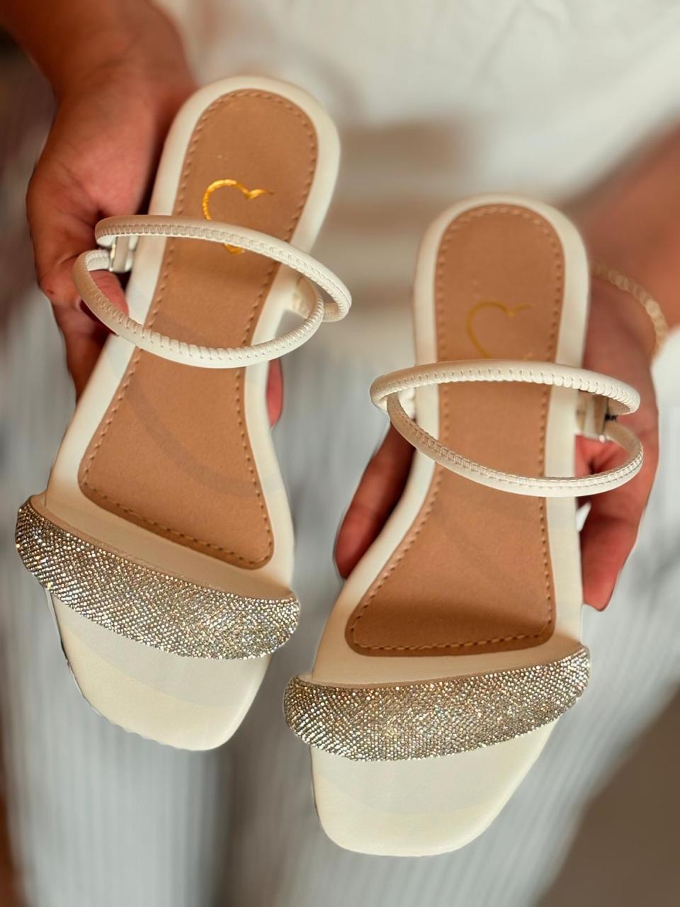 Rasteira Brilho com Regulagem